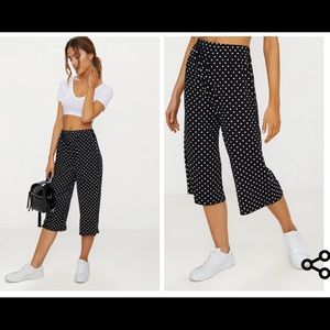 Black Polka Dot Culotte